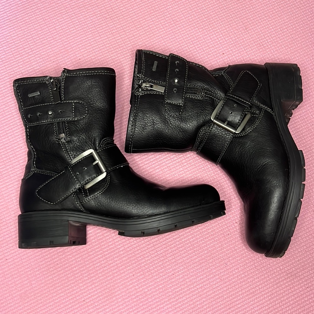Clarks 'Reunite Go' Gore-Tex® Waterproof Moto Boot